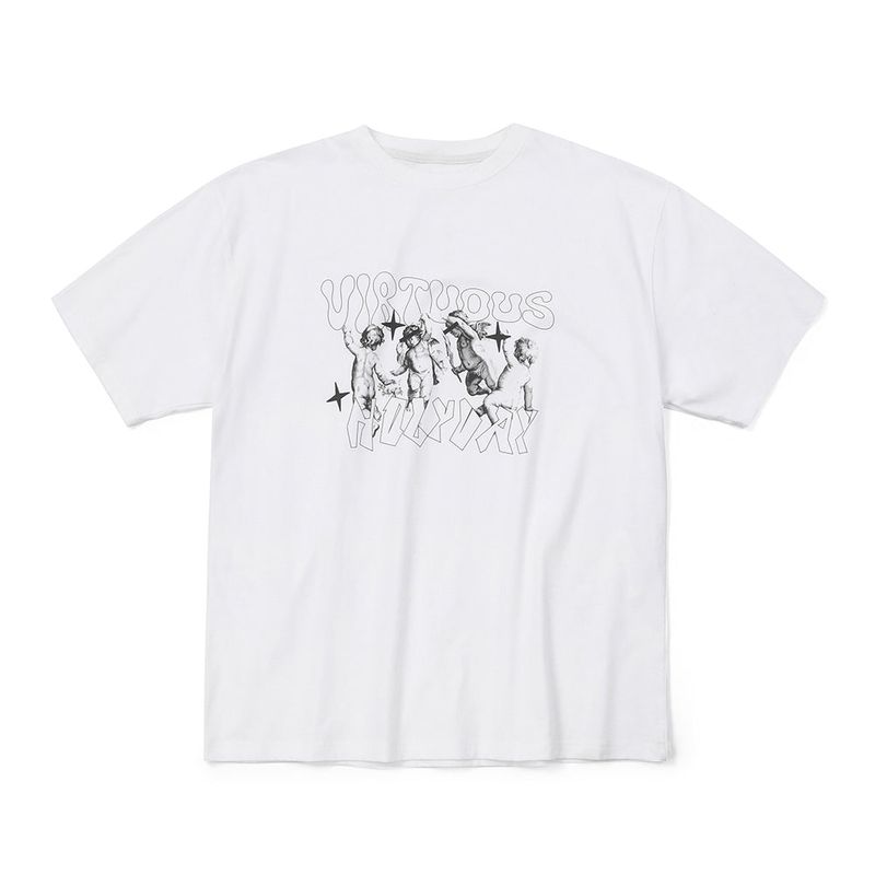 Express Holiday（エクスプレスホリデー）の「Virtuous Half T-shirt_White（Tops）」