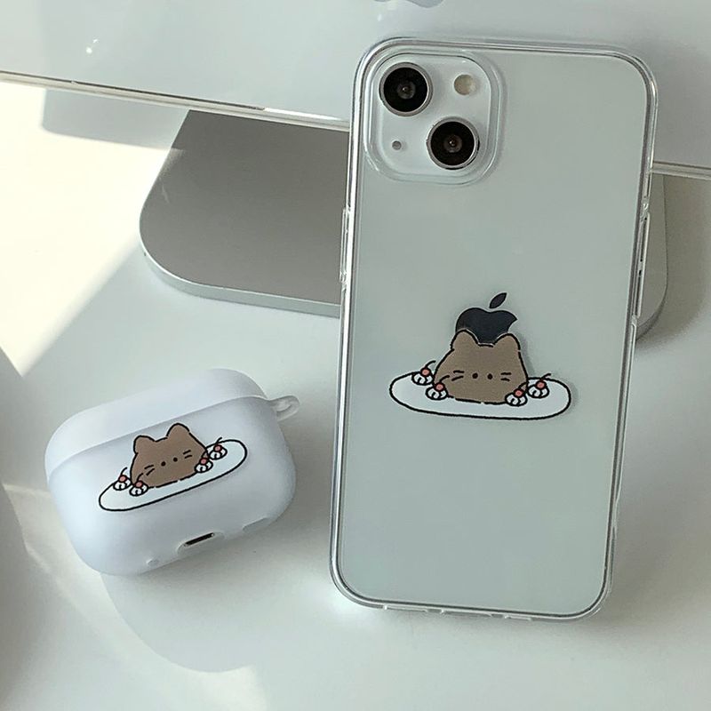 Pudding Somecat AirPods Case_matt