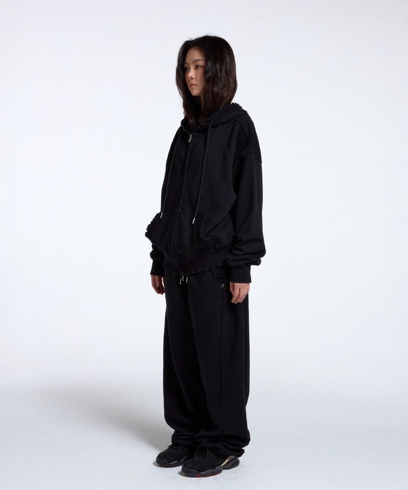 CONY RUFFLE PANTS / BLACK