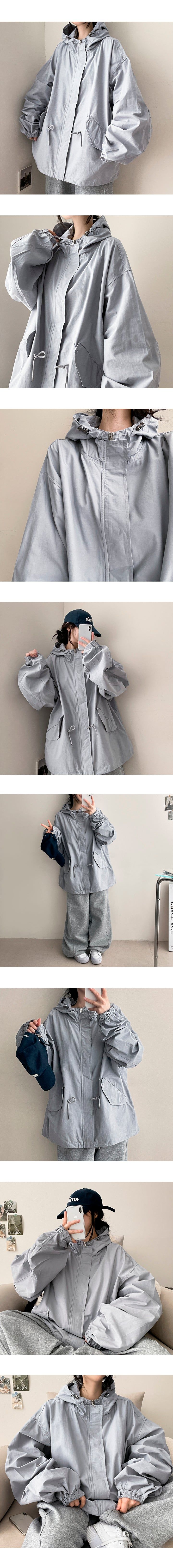Mowin String Hood Short Bomber Jacket