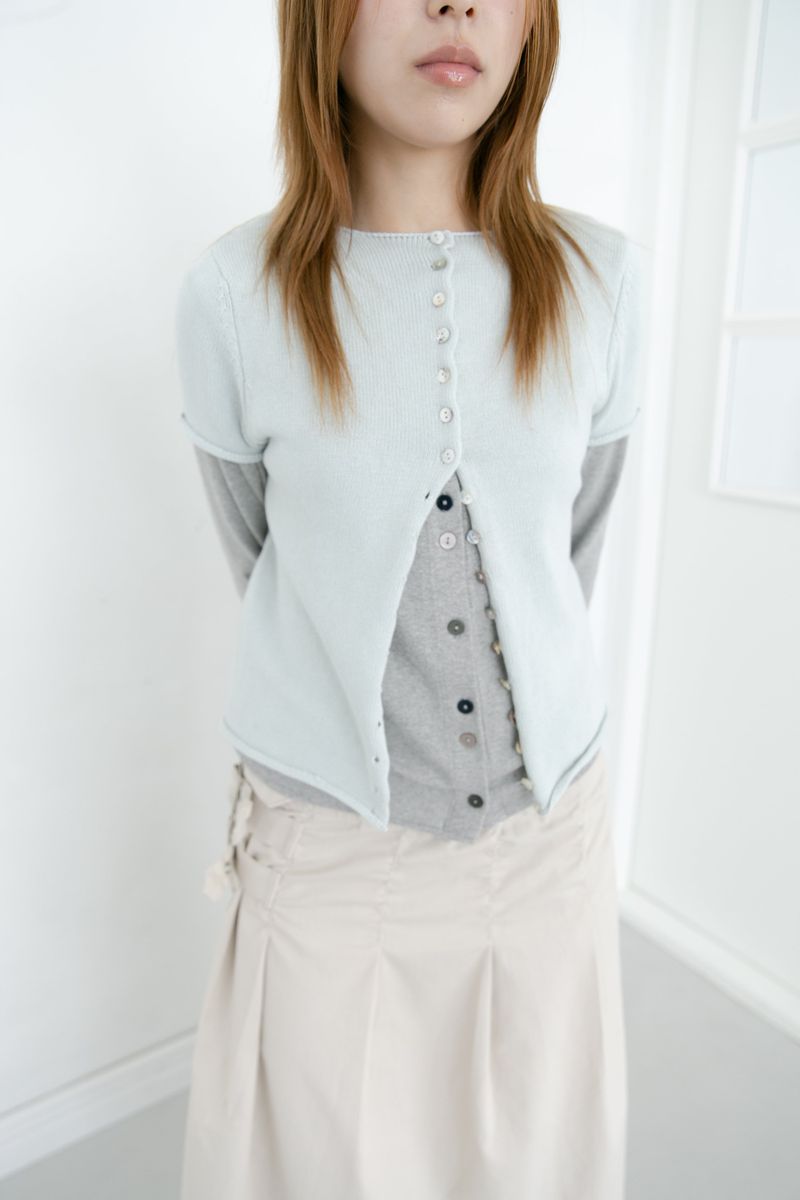 button point cotton cardigan(3colors)