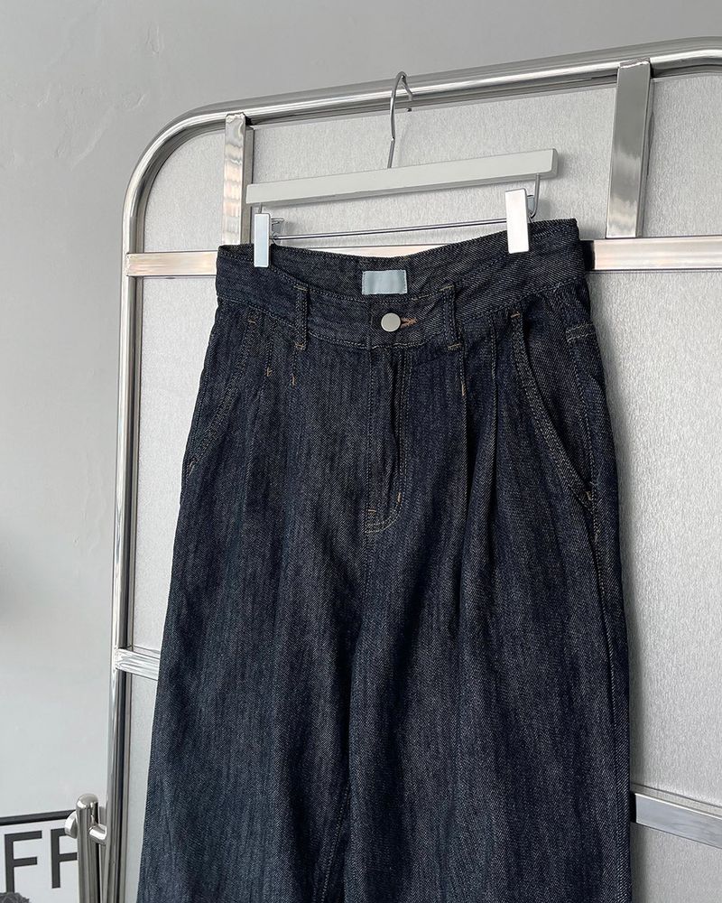 LE Mono Linen Two-Tuck Denim