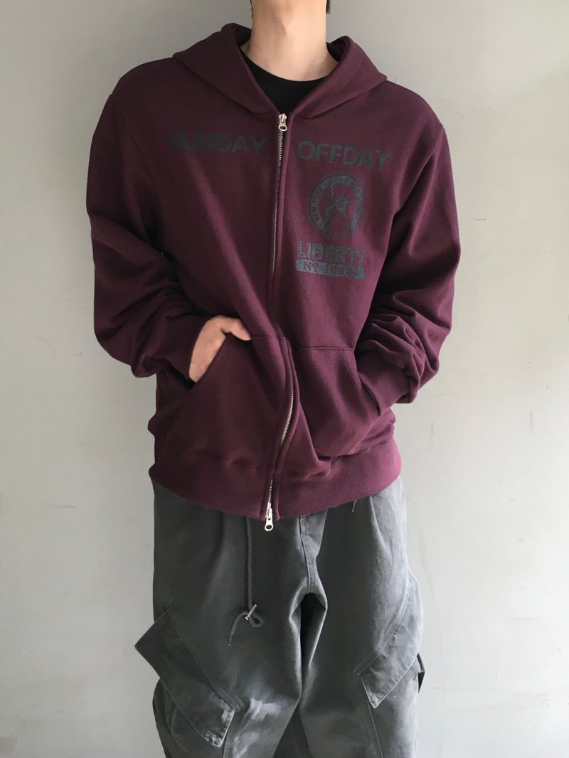 テインサンデースウェットジップアップフーディー 3C