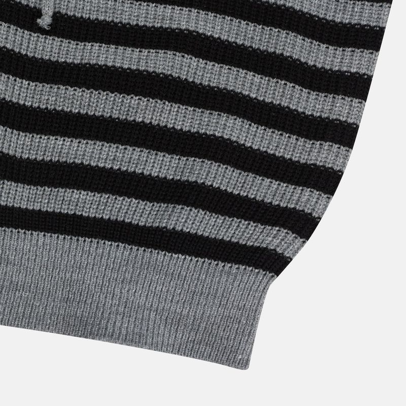 Rush Striped Hooded Knit (3 Colors)