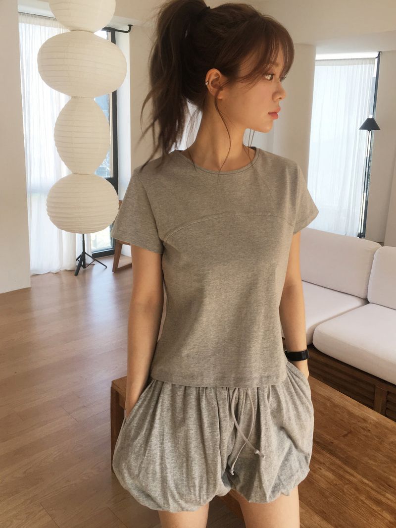 Pie semi crop T
