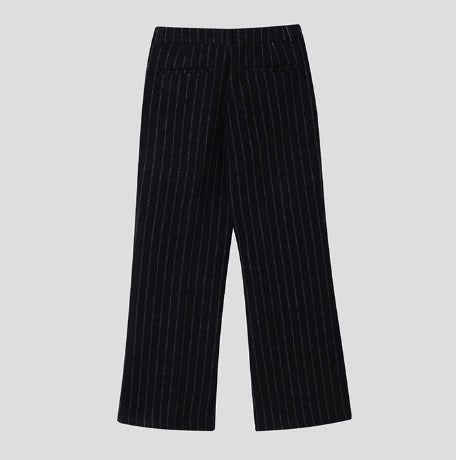 Ovening Stripe Wool Slacks