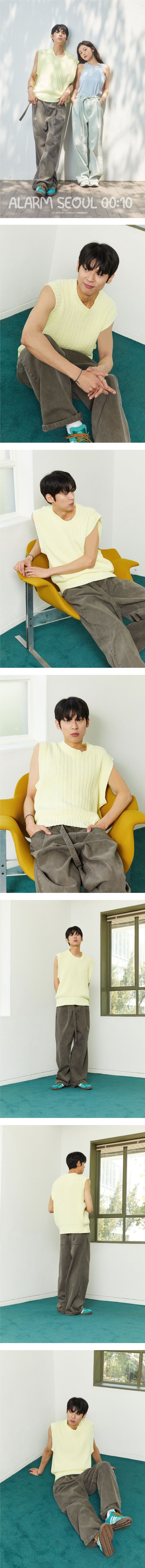 ALARM MIX KNIT VEST LEMON_MAN