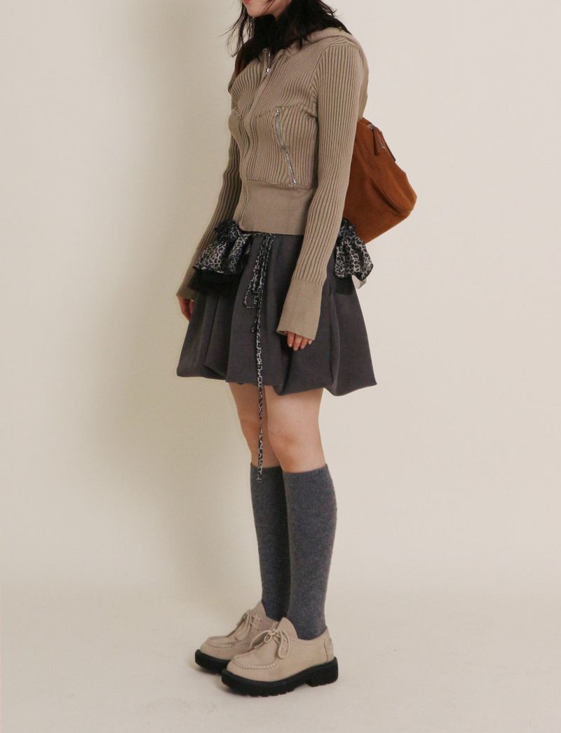 Cush Banding Pumpkin Balloon Mini Skirt