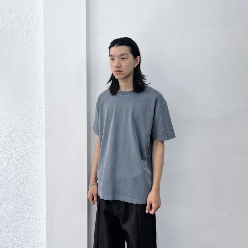 Mist Grey Washed Tee
