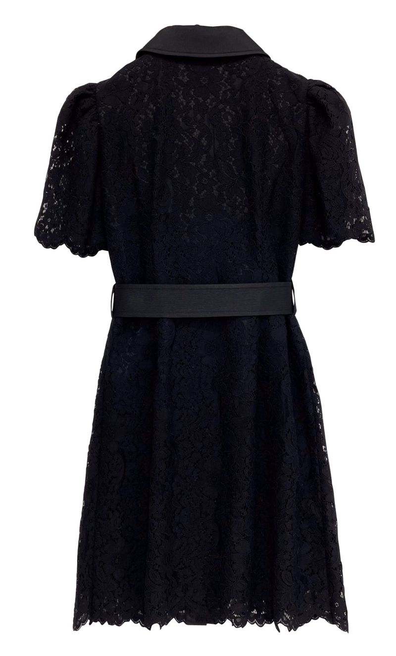 Lace shirt dress