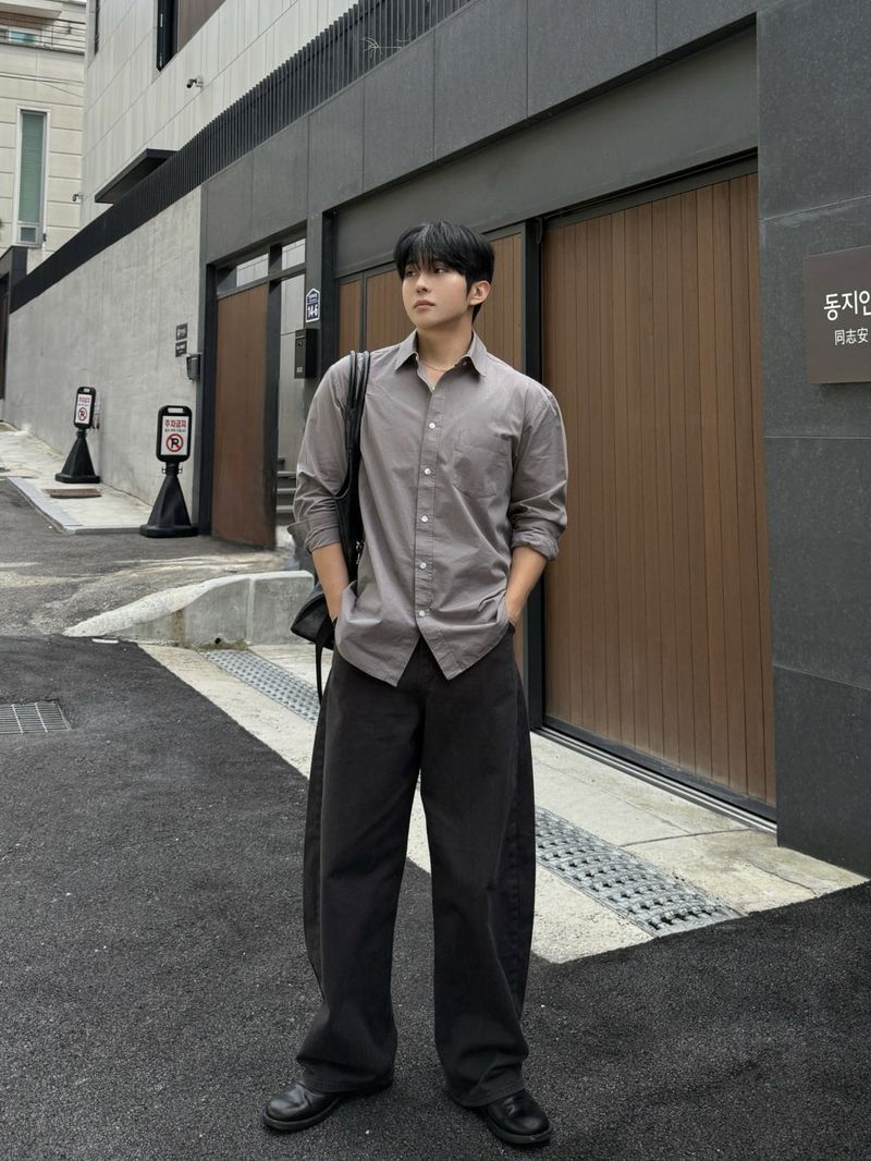 Bio cotton curved pants