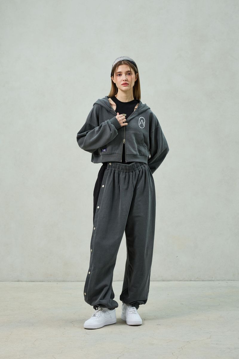 PITA HOOD ZIP-UP / CHARCOAL