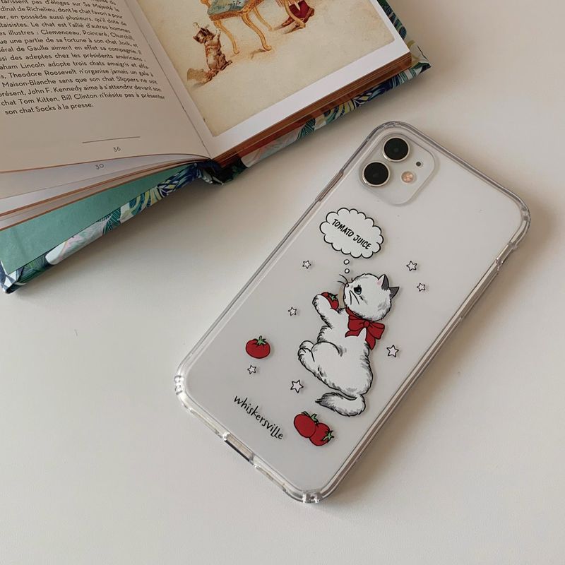 WHISKERSVILLE（ウィスカースビル）の「[MADE]Tomato Cat Jelly Hard Case（Smartphone Accessories）」