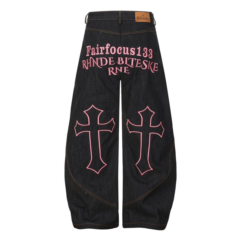 Cozy&Kitsch(コージーアンドキッチ)の「Kira Cross Stitch Wide Denim(Pants)」