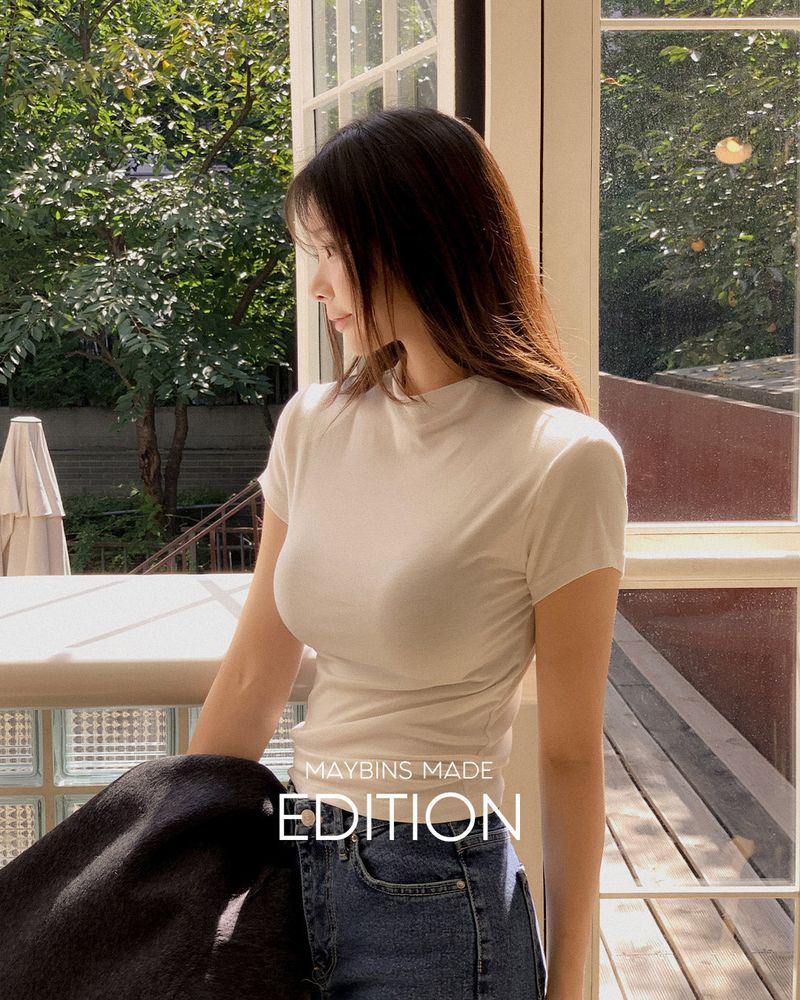 [MADE] Royel Half-Neck Padded T-Shirt