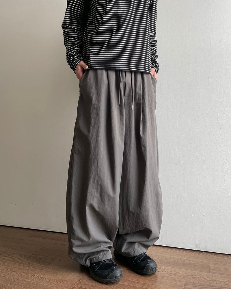 ウィッシュ プリント ナイロン パンツ