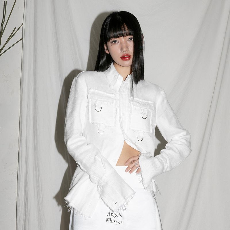  Grunge Punk Shirt - WHITE