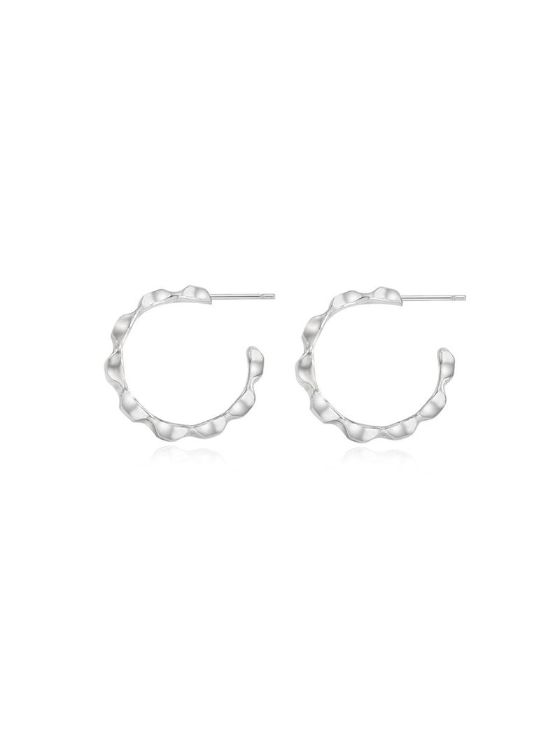 SHINE STAR HOOP EARRINGS (S)