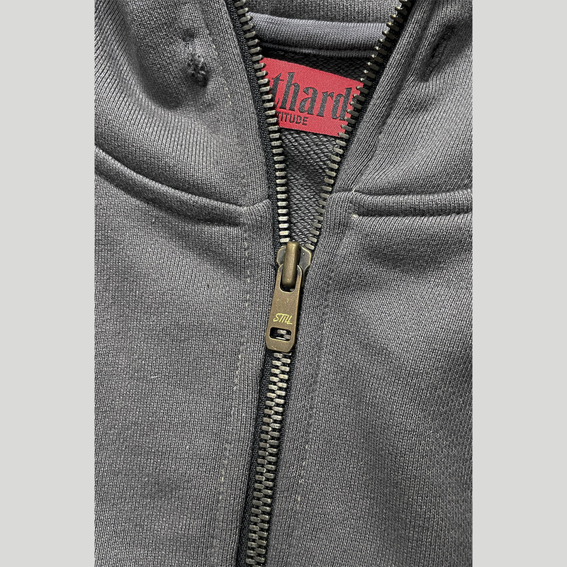 ANTIQUE ZIPPER CROP HOODIE