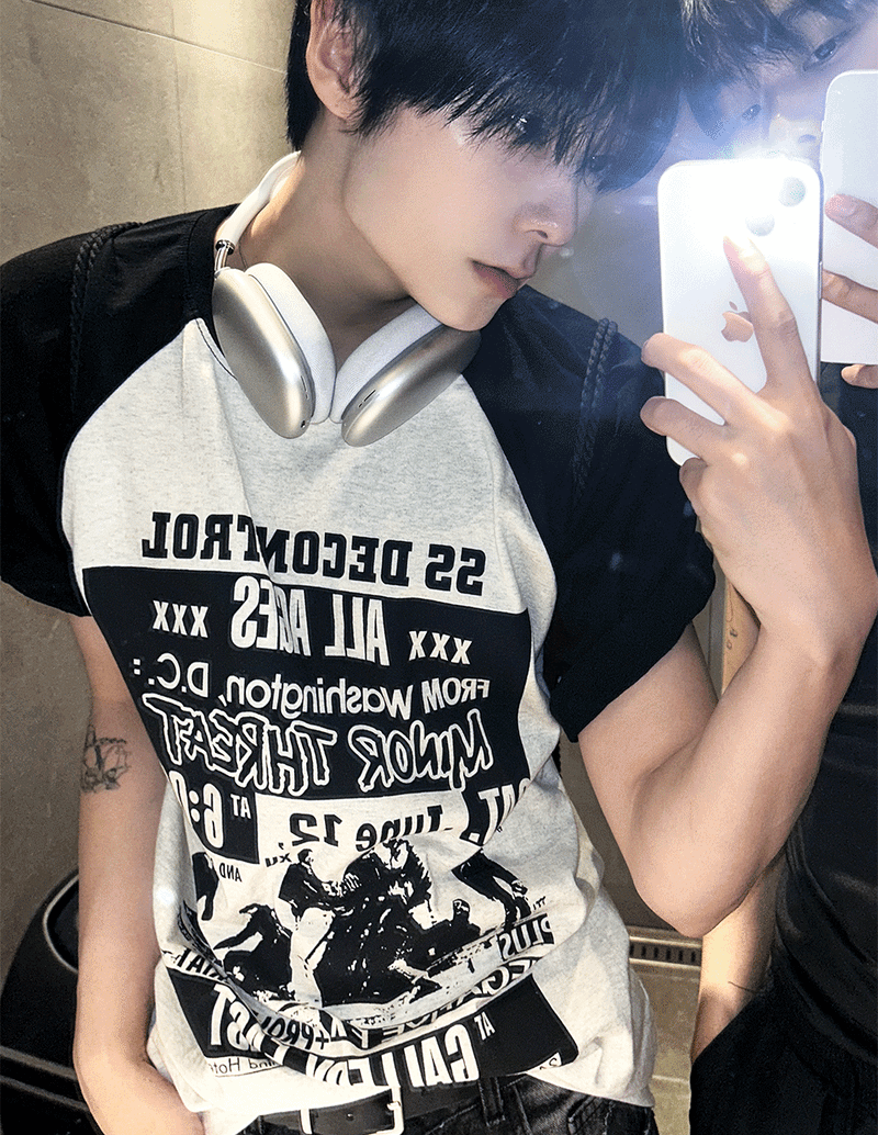 COSYHARU（コシハル）の「dwell control raglan short-sleeved T-shirt（Tops）」