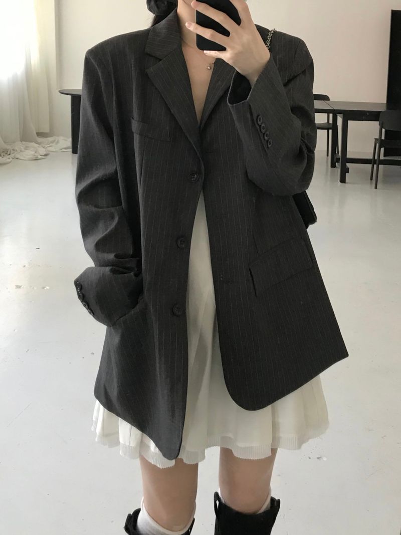 Vine Stripe Jacket Set (one color)