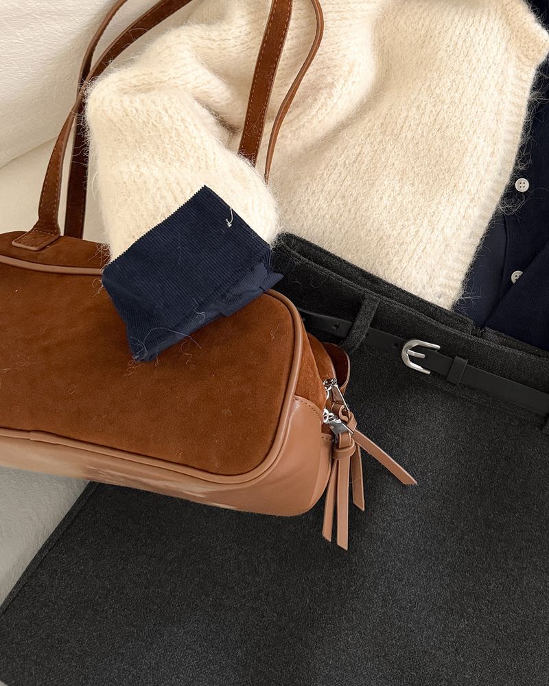Lougent Suede Shoulder Bag