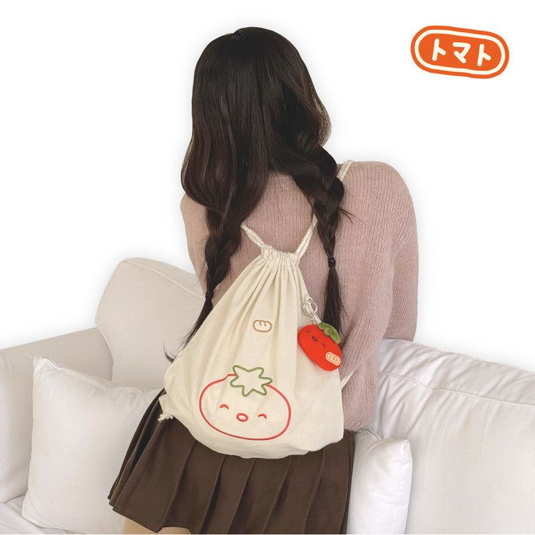 HOOKKA HOOKKA STUDIO（フカフカスタジオ）の「ストリングバックパック- Tomato（バッグ）」