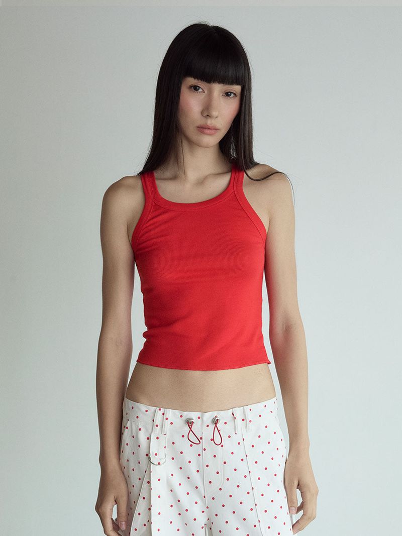 visus（ビスス）の「Cotton Sleeveless Top_Red（Tops）」