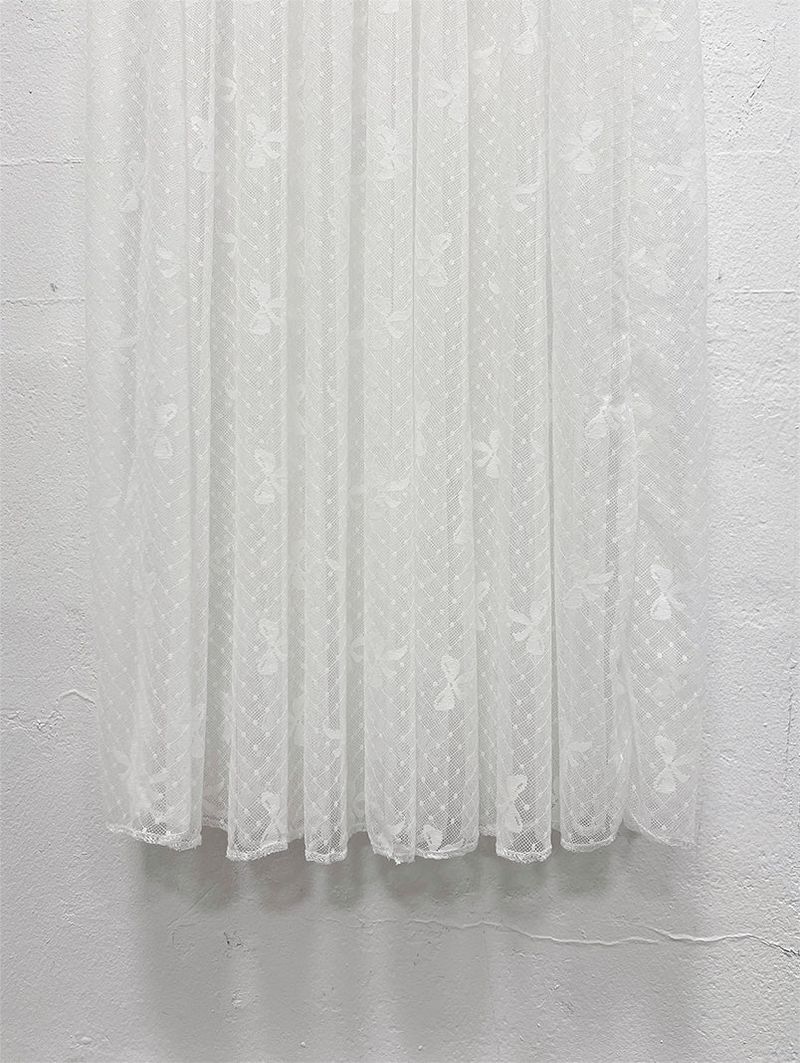 LACE SEE-THROUGH LAYERED DRESS