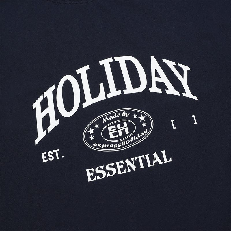 Holiday Essential Half T-shirt_Navy