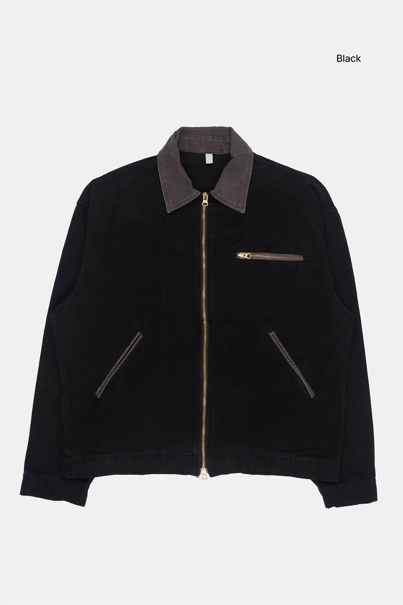 Oxford vintage zip-up work jacket