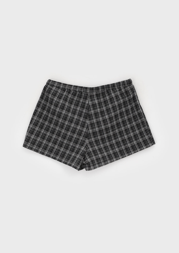 [MADE] Silty Check Banding Short Pants