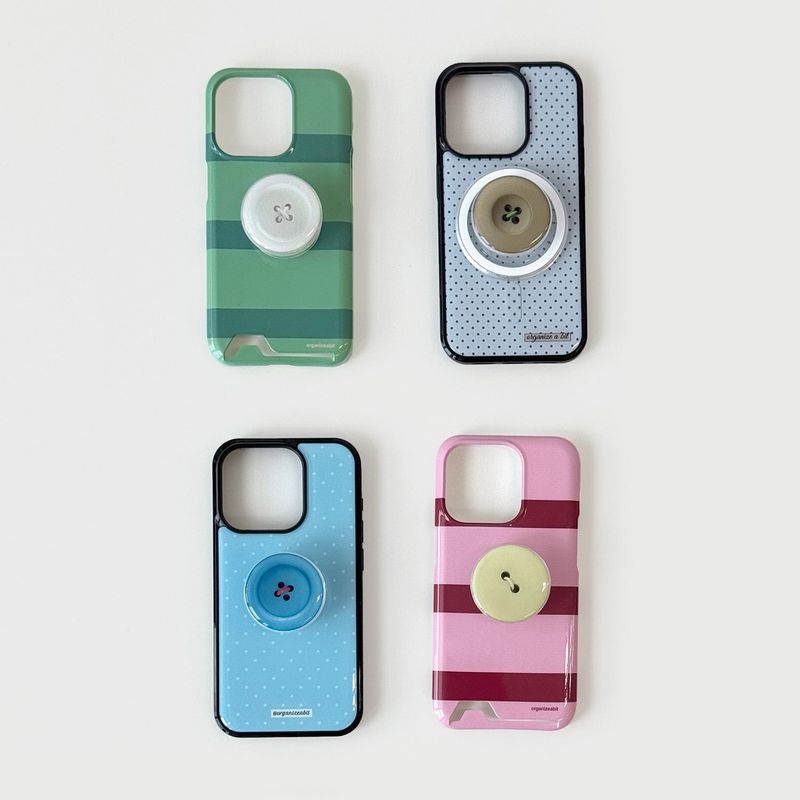 stripe phone case (green)