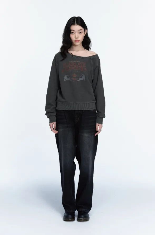 26FW★ Amorcat Pigment Sweatshirt