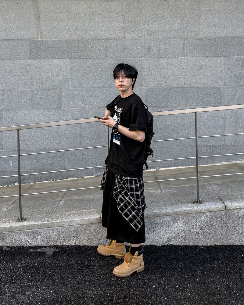 Niporu Cat Graphic Oversized Short Sleeve