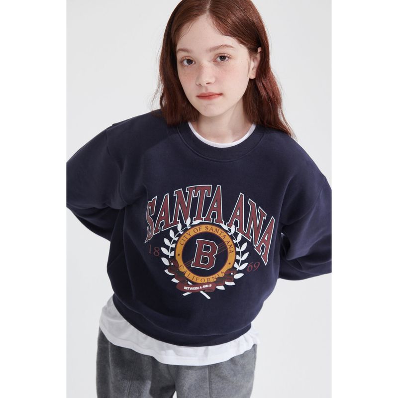 NAPPING SANTA ANA CROP SWEATSHIRT_DARK NAVY
