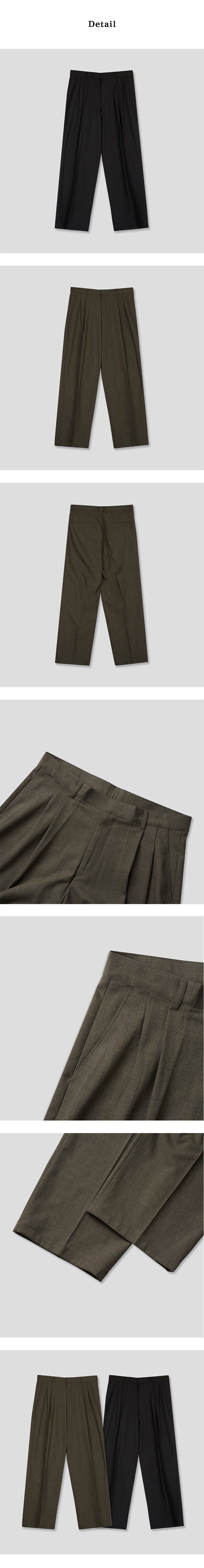[F/W] Standard two tuck wide slacks(2color)