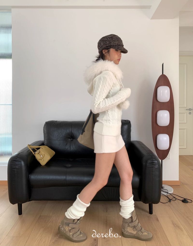 Snow Buddy Hood Twisted Knitwear
