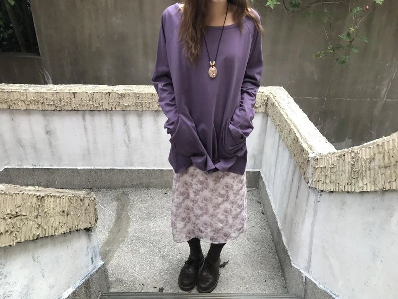 hino shirring pocket t-shirts
