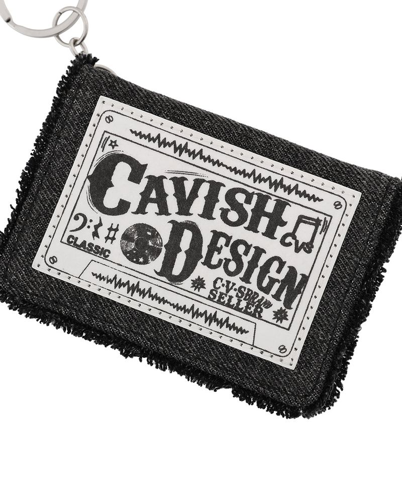 RAWCUT WASHED DENIM WALLET BLACK(CV2EFUAB61A)