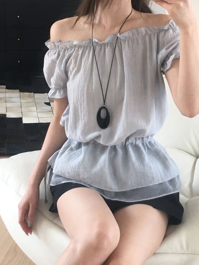 Mellow off shoulder blouse