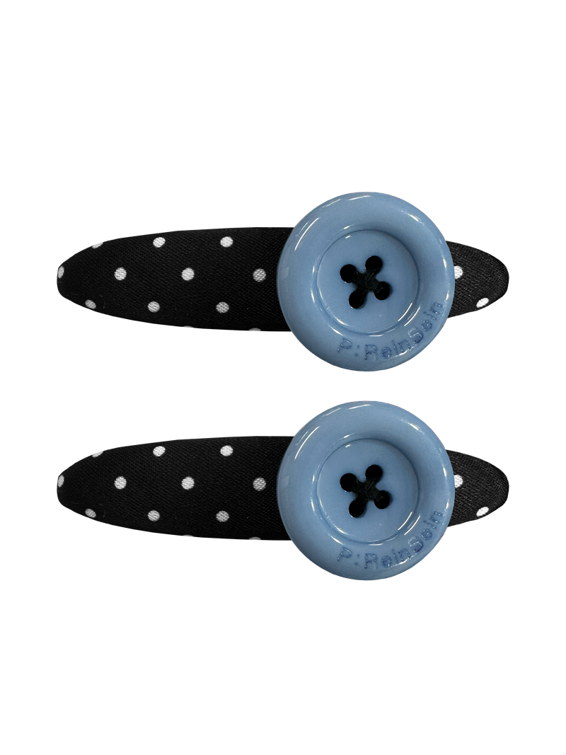 Dot button hair pin [2pcs set]