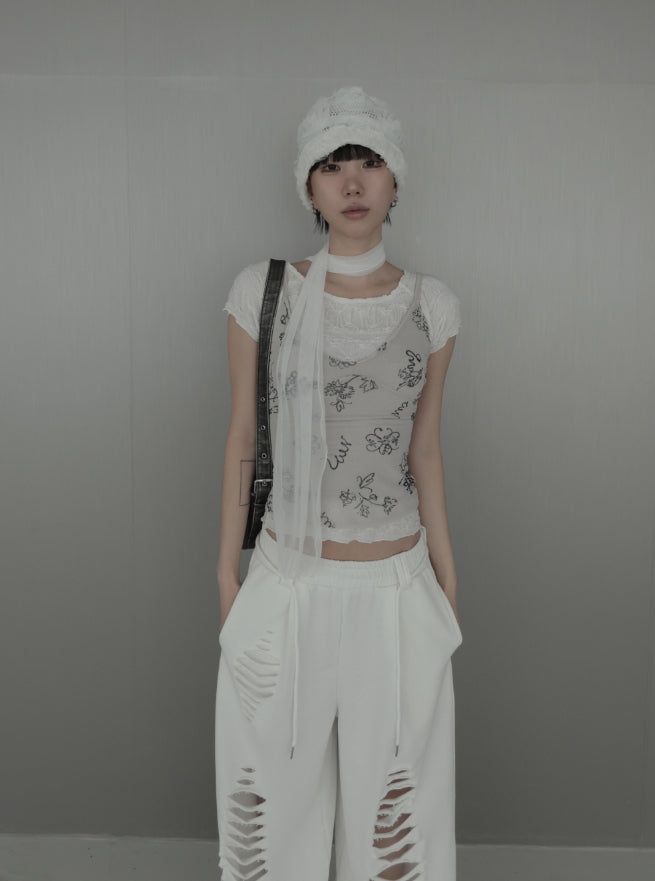 Ripple Wrinkle Boat Neck Tee