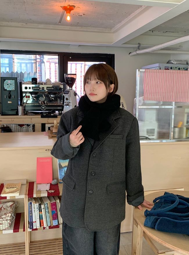 Ryukit Basic Wool Knit Muffler