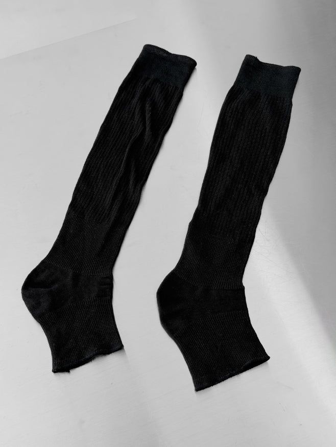 See-through long leg warmers