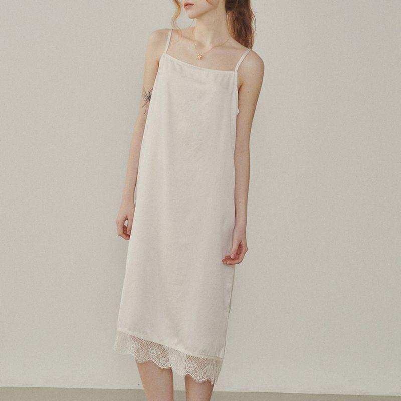 Melrose Satin Lace Dress