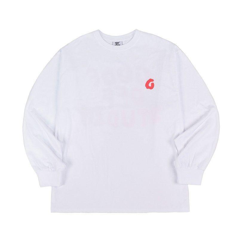 GF MAIN LOGO LONGSLEEVE - ( White )