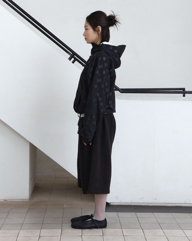 Dot Arc Zip-Up Wind Jacket