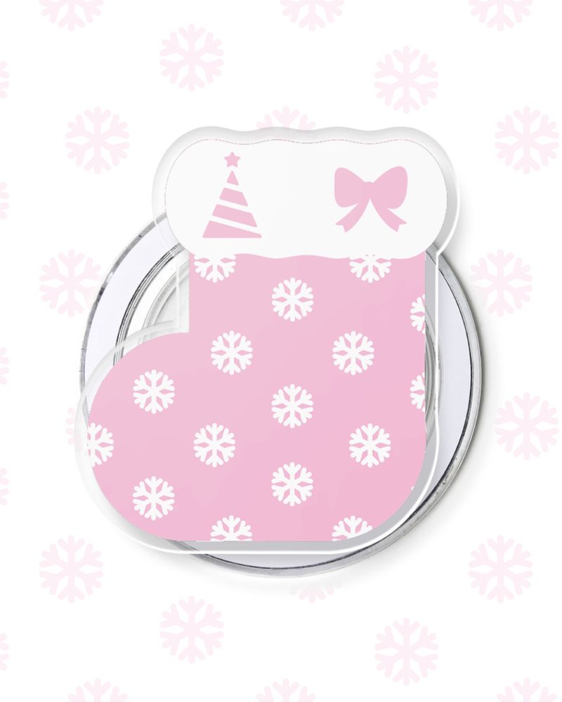STAYBUBBLY（ステイバブリー）の「[WINTER CHRISTMAS SOCK] マグセーフスマートトックポップソケット_スノーピンク（スマホグッズ/小物）」