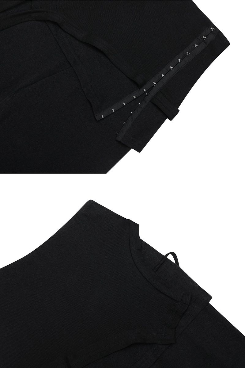 RUBY HOOK LAYERED PANTS black